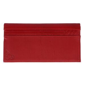 CTM RFID Leather Checkbook Cover with American Flag Detail